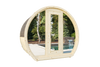 Outdoor sauna SUSI for 2-3 people with Harvia Vega sauna heater + freebies | cosmetics + sauna accessories | Finnish sauna | thermwood | Thermally Modified Wood