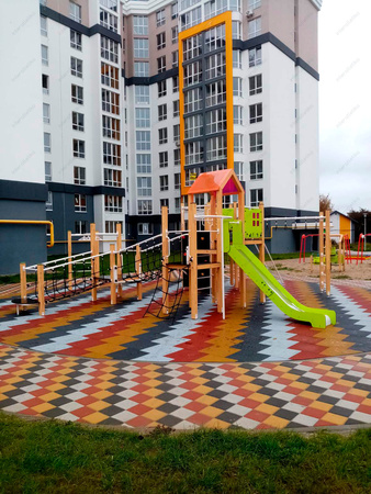 Speeltuincomplex "Big City-8" (TE938RC) – Uitgebreide speeltuinset met een stedelijk karakter