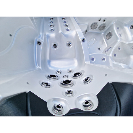 Садове джакузі SPA205T White pearl Кавовий корпус 230х230 см - елегантність і релаксація у вашому домашньому спа-центрі