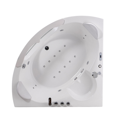 Whirlpoolbad SIGNA 635 wit 150x150 cm – elegantie en ontspanning in uw badkamer