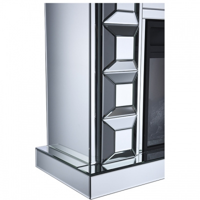 Glasöppen Spis 123×38,5×91 cm – Dekorativ med Elektrisk Insats