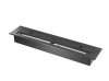 Hanging built-in biofireplace Inside 900 – black / INOX, Antisol glass