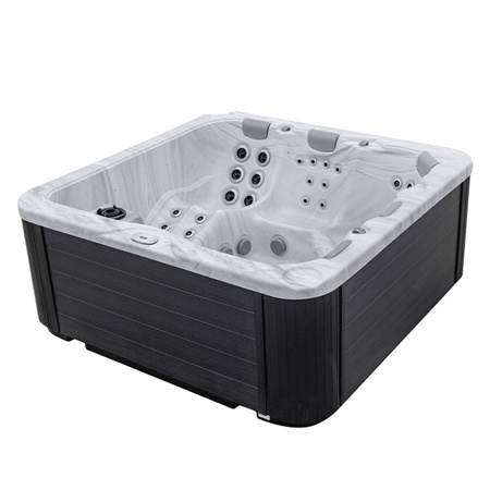 BOKO Garden Jacuzzi White Casing Black 230x230 cm – modern relaxation in the garden