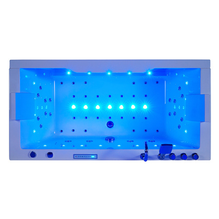 Saturn 944 alb 180x90 cm cadă cu hidromasaj - eleganță și relaxare pentru spa acasă