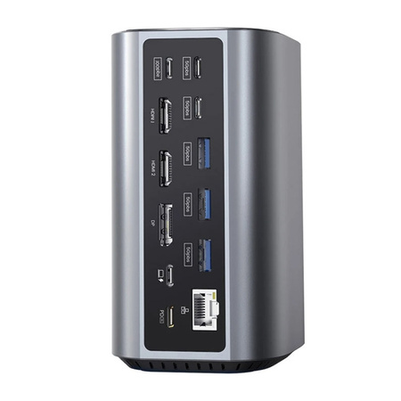 17in1 Blitzwolf-dockingstation BW-TH15 2xHD+DP+4xC+3xUSB 3.0+USB 3.1+C 3.2+C PD+RJ45+micro SD+SD+3.5mm Audio