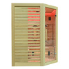 MO-RL3CST Infrarotsauna mit Salzstein + Turmalinen | Natürliches Holz | Heimisches SPA