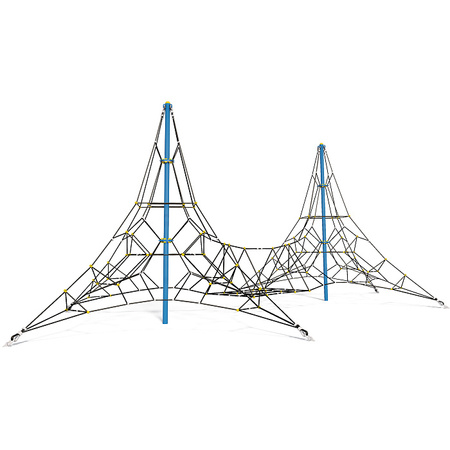 Въжена пирамида 8 линии 4 м SE771.8 - Атрактивна структура за катерене за деца