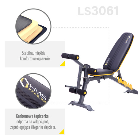LS3061 HMS PREMIUM BARBELL BÄNK