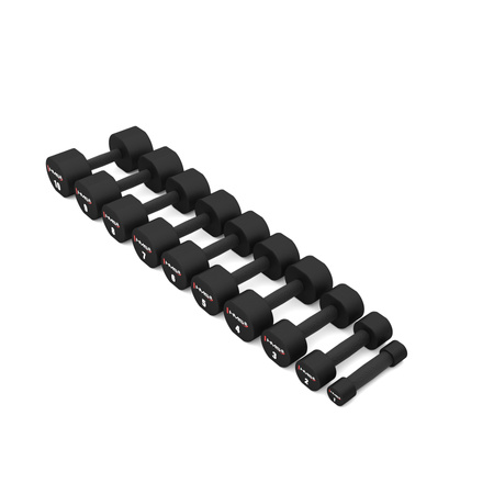 Полиуретанови дъмбели 2 x 1 - 10 Kg TPU HMS
