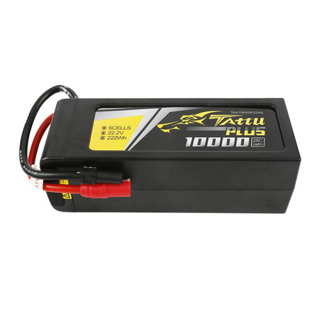 Tattu Plus 10000mAh 22.2V 25C 6S1P Lipo Pack akku AS150+XT150 liittimellä