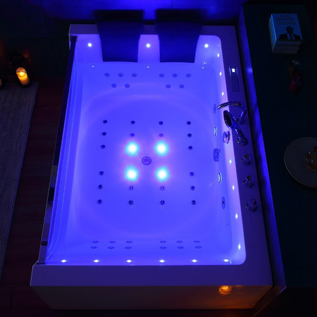 Banheira de hidromassagem para casa | Branca 42 jatos 180×120 | Jacuzzi