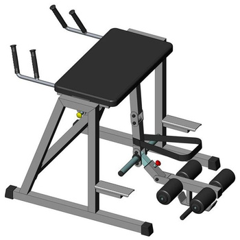 Banc dorsal inversé ST334 – banc stable et réglable pour les exercices du dos