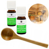 Saunazubehör-Set Holzkelle Emendo Ätherische Öle 2x10ml