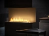 Minimalist Bio Fireplace Inside C1000 v2 — built-in recess fireplace with LONGFIRE 800 burner, tempered glass