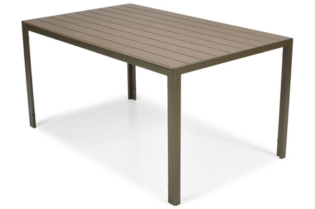 Table de jardin MODENA 150 en aluminium - Argent