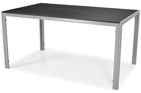 Table de jardin MODENA 150 en aluminium - Argent