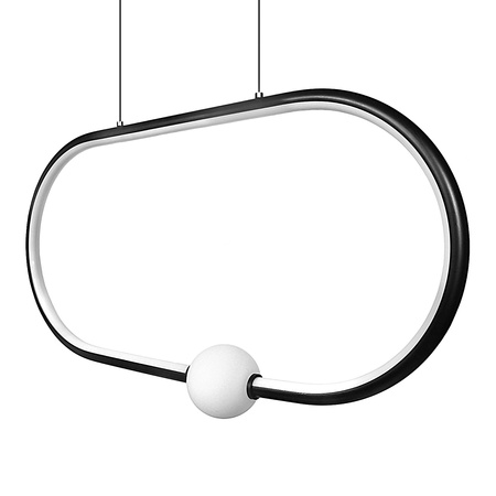 Candeeiro suspenso LED 48W 4000K preto DL-G08