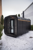 Luxury Outdoor Sauna CUBE MODERNO PLUS premium - year-round for the garden