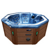 Jacuzzi de jardín SPA107 220x220 cm – bañera SPA de lujo para 6 personas