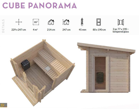 Āra sauna/CUBE PANORAMA