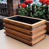 Handmade Wooden Outdoor Planter Box 59 cm – Rectangular, 30L, Solid Wood