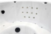 Krožni vrtni jacuzzi 200×200 cm s 5 sedeži - luksuzna masažna kad