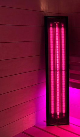 Émetteur infrarouge pour sauna VitalSun Glass Dr. Fisher – Émetteur infrarouge quartz IR 350 W / 500 W / 750 W