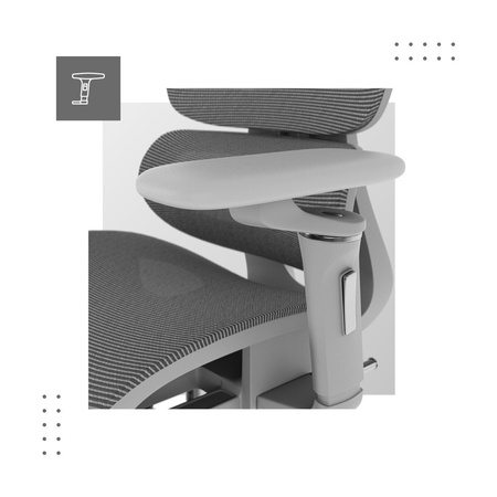 Chaise ergonomique Mark Adler Expert 7.9 - chaise de bureau confortable avec réglage, support lombaire et dossier en résille