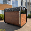 Moderna sauna da giardino CUBE MINI PLUS – esterna con funzione rilassante
