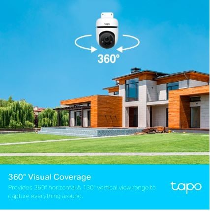 TP-LINK Tapo C500 WiFi 1080p Εξωτερική κάμερα - Παρακολουθήστε το σπίτι σας σε Full HD, ανίχνευση κίνησης, νυχτερινή λειτουργία και αμφίδρομη επικοινωνία