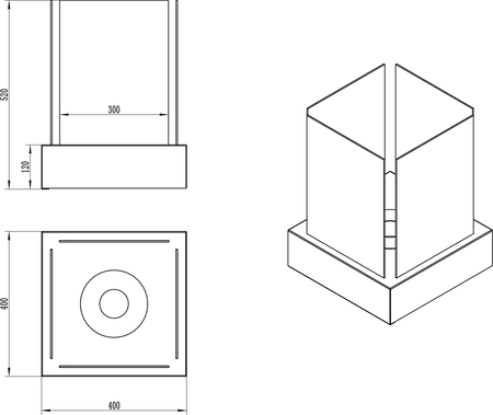 Voľne stojaci biokrb Sunset Garden čierny štruktúrny mat