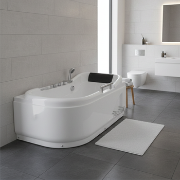 Spa kád pezsgőfürdővel otthonra, balra 140×80 cm 16 fúvókák | Jacuzzi