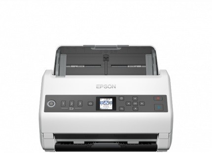 Scanner A4 Epson WF DS-730N com ADF, 80 ipm, CIS, USB e Ethernet - Scanner profissional para o escritório, digitalização rápida de documentos e fotografias, elevada qualidade de imagem, produtividade e poupança