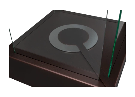 Fritstående biopejs Sunset Garden brun mat