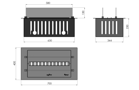 INVAPO INSERT 700 Steam Fireplace – the ideal interior solution.