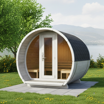 Lauko pirtis "Susi 200" 3-4 asmenims / NAUJOJI RAINBOW KOLEKCIJA / Tik elektrinis šildymas / Aukštos kokybės šiaurietiška eglė | Wellness | Relaxation | SPA | Wellness | Relaxation | SPA | Nordic Style | Terminė mediena