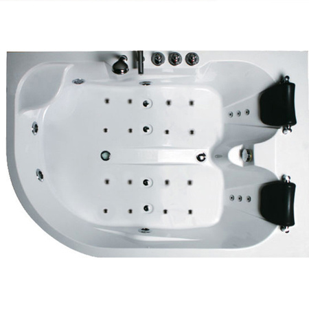 Carmen 631 LH Left White Hydromassage Bathtub with Heater 180x120 cm – Luxury SPA Bathtub