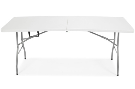 Sammenleggbart serveringsbord, lengde 240 cm - hvit