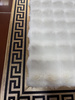 Luxury white VERSACE rug - soft, plush, handmade