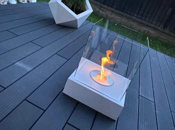 Glass til den frittstående Sunset Garden biopeisen – herdet beskyttelsesglass