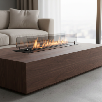 Arzător pentru șemineu INSERT BLACK 1000 - design modern și performanță ridicată