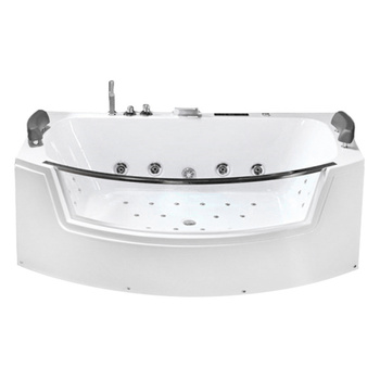 SUPREMA 664H 185×110 masažna kad z grelnikom - prostorna dvosedežna, bela