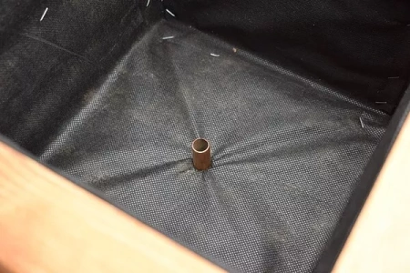 Håndlavet træpotte 29 cm - Firkantet, til 15 liter jord, massivt, naturligt træ