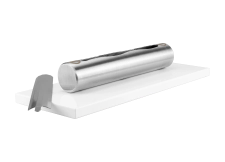 Freistehender Bio-Kamin Stainless weiß glänzend