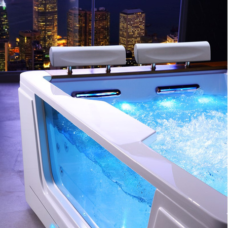 SPA vana ZEFIR 934 s hydromasáží | Jacuzzi | 192x131 cm | 44 trysek | teakové dřevo