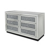 GLAMOUR CASTEL LASILAATIKKO - lasi, MDF, 125×72,5×40 cm