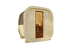 Utendørs sauna Eke 160 for 3–4 personer med Harvia Vega ovn + gratis kosmetikk + sauna tilbehør | finsk badstue | thermowood | Termisk behandlet tre