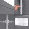 Padiglione da giardino commerciale 3x9 m 8 pareti grigio MultiGarden