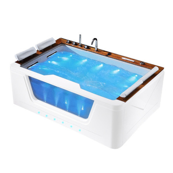 SPA vonia ZEFIR 934 su hidromasažu | Jacuzzi | 192x131 cm | 44 purkštukai | tikmedis