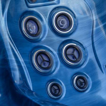 Dārza džakuzi SPA566 200x200 cm - luksusa spa vanna ar burbuļvannu dārzam un terasei